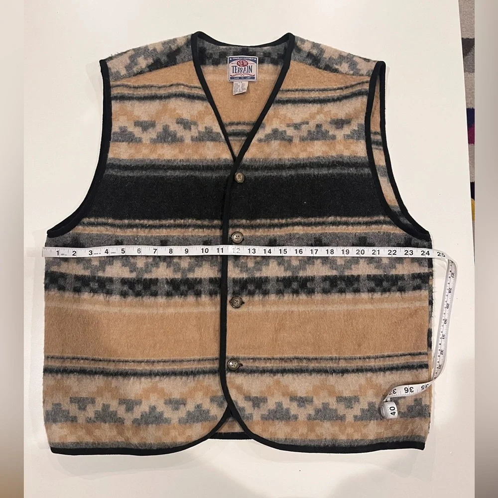 New Terrain - Wool Vest - Aztec Print - Picture 6 of 7